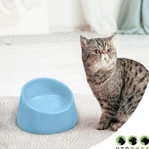 Van Ness Light Blue Cat Bowl